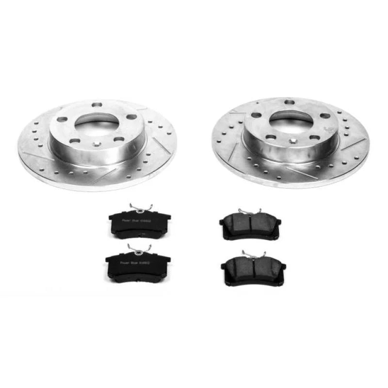 Power Stop 02-06 Audi A4 Rear Z23 Evolution Sport Brake Kit - Main Product View