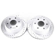 Load image into Gallery viewer, Power Stop 02-06 Cadillac Escalade Rear Evolution Drilled &amp; Slotted Rotors - Pair - Main Product View