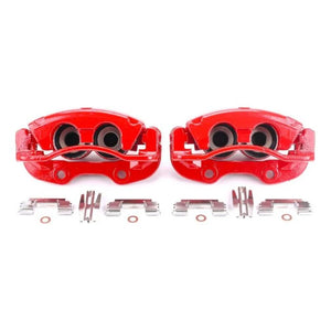 Power Stop 02-06 Cadillac Escalade Rear Red Calipers w/Brackets - Pair - Main Product View