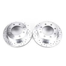 Load image into Gallery viewer, Power Stop 02-06 Chevrolet Avalanche 2500 Rear Evolution Drilled &amp; Slotted Rotors - Pair - Main Product View