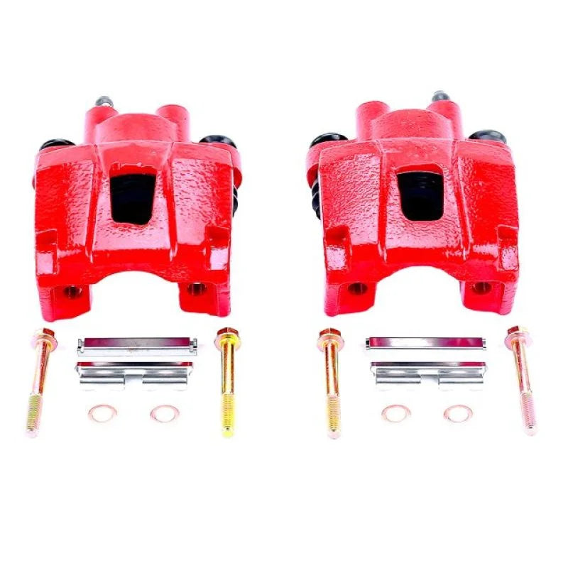 Power Stop 02-10 Ford Explorer Rear Red Calipers w/o Brackets - Pair - Main Product View