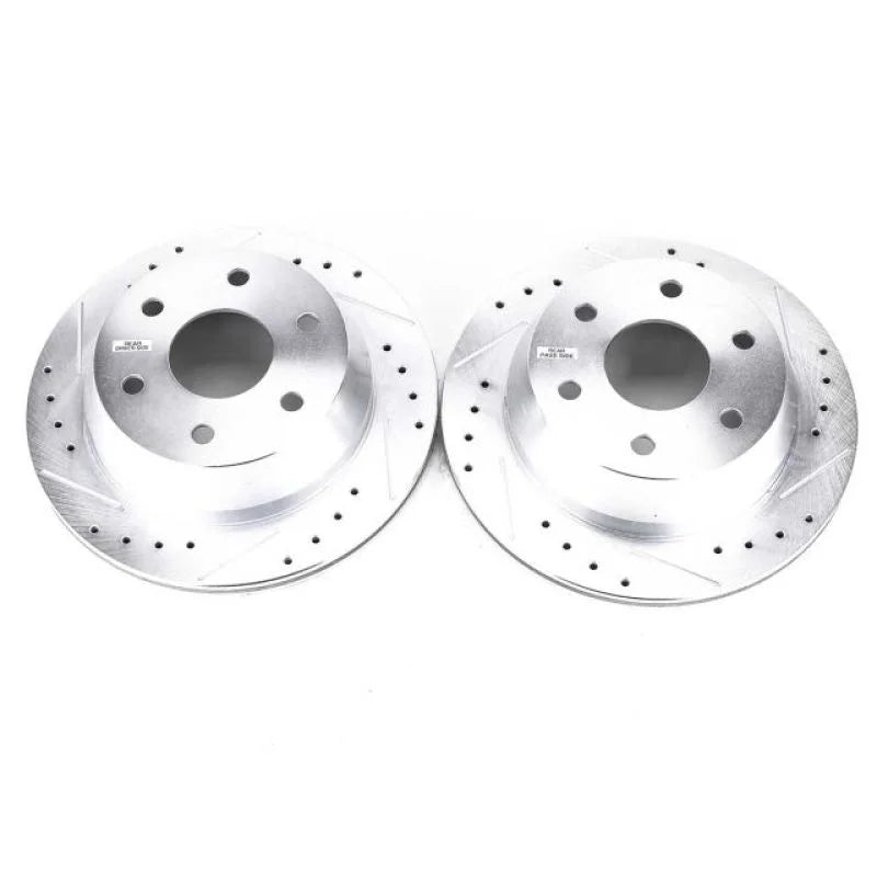 Power Stop 03-05 Chevrolet Astro Rear Evolution Drilled & Slotted Rotors - Pair - Main Product View