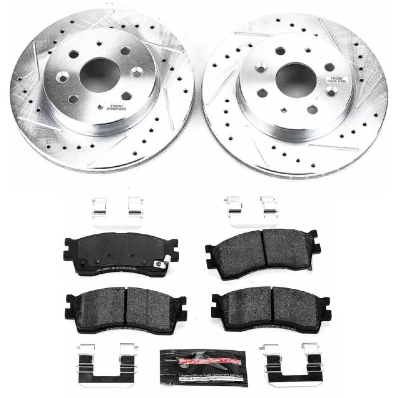 Power Stop 03-05 Kia Rio Front Z23 Evolution Sport Brake Kit - Main Product View