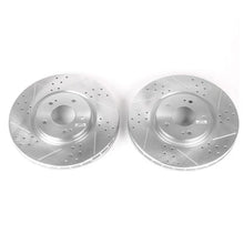 Load image into Gallery viewer, Power Stop 03-06 Mitsubishi Lancer Front Evolution Drilled &amp; Slotted Rotors - Pair - Main Product View