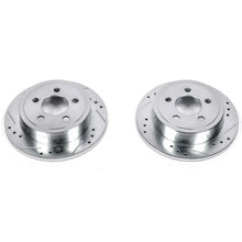 Load image into Gallery viewer, Power Stop 03-07 Jeep Liberty Rear Evolution Drilled &amp; Slotted Rotors - Pair - Main Product View
