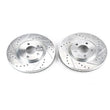 Load image into Gallery viewer, Power Stop 03-09 Chrysler PT Cruiser Front Evolution Drilled &amp; Slotted Rotors - Pair - Main Product View