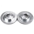 Load image into Gallery viewer, Power Stop 03-09 Lexus GX470 Front Evolution Drilled &amp; Slotted Rotors - Pair - Main Product View
