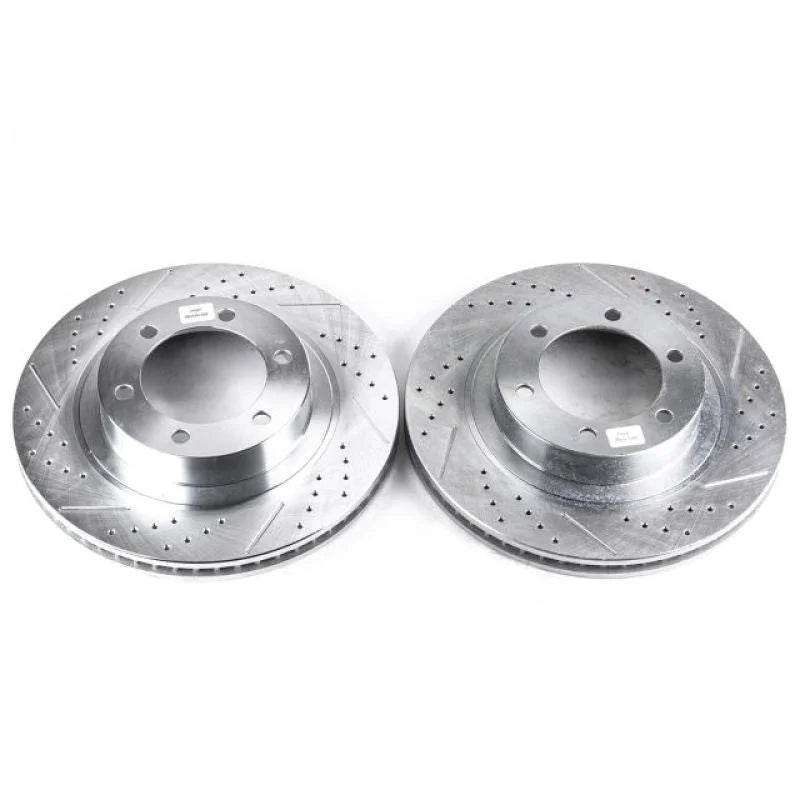 Power Stop 03-09 Lexus GX470 Front Evolution Drilled & Slotted Rotors - Pair - Main Product View