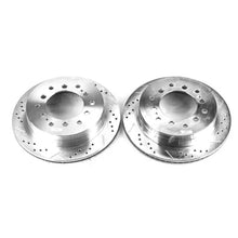 Load image into Gallery viewer, Power Stop 03-09 Lexus GX470 Rear Evolution Drilled &amp; Slotted Rotors - Pair - Main Product View