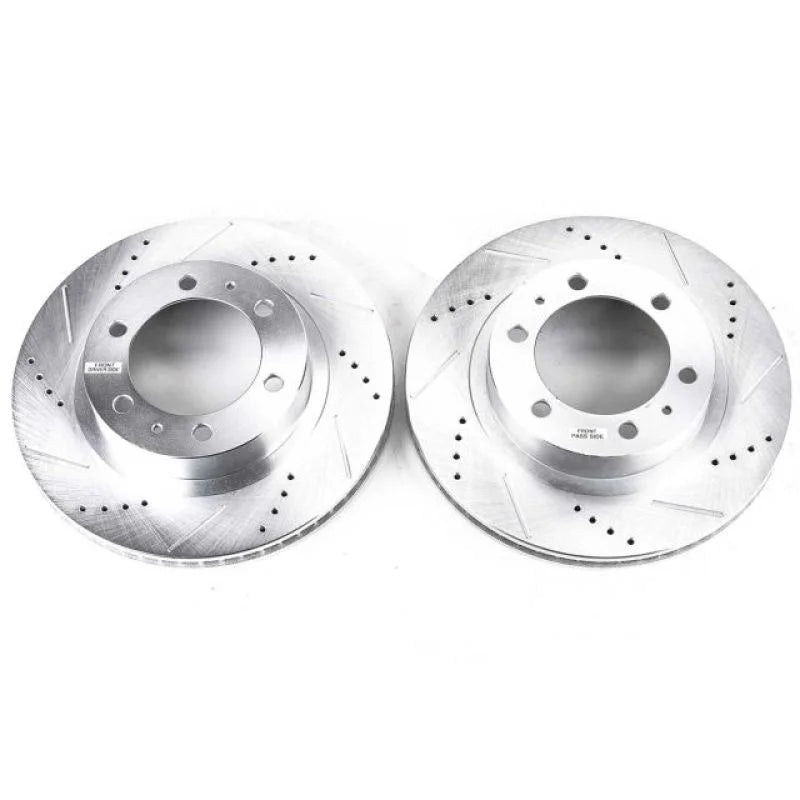 Power Stop 03-09 Toyota 4Runner Front Evolution Drilled & Slotted Rotors - Pair - Main Product View