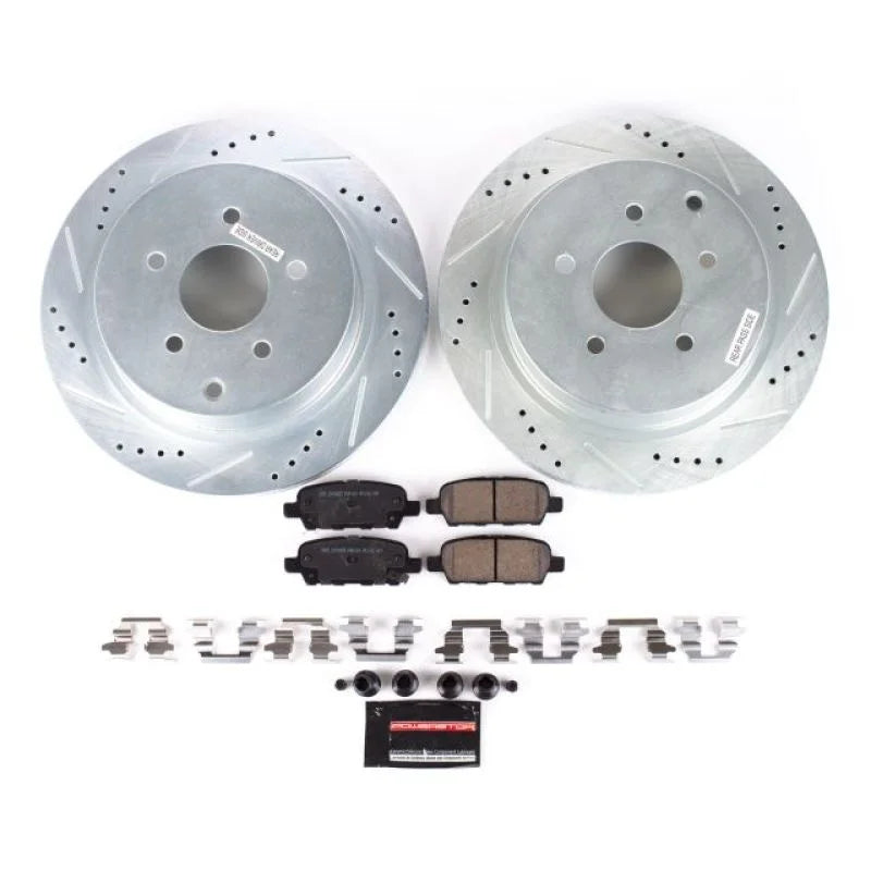 Power Stop 03-12 Infiniti FX35 Rear Z23 Evolution Sport Brake Kit - Main Product View