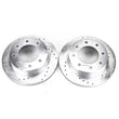 Load image into Gallery viewer, Power Stop 03-19 Chevrolet Express 2500 Rear Evolution Drilled &amp; Slotted Rotors - Pair - Main Product View