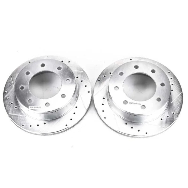 Power Stop 03-19 Chevrolet Express 2500 Rear Evolution Drilled & Slotted Rotors - Pair - Main Product View