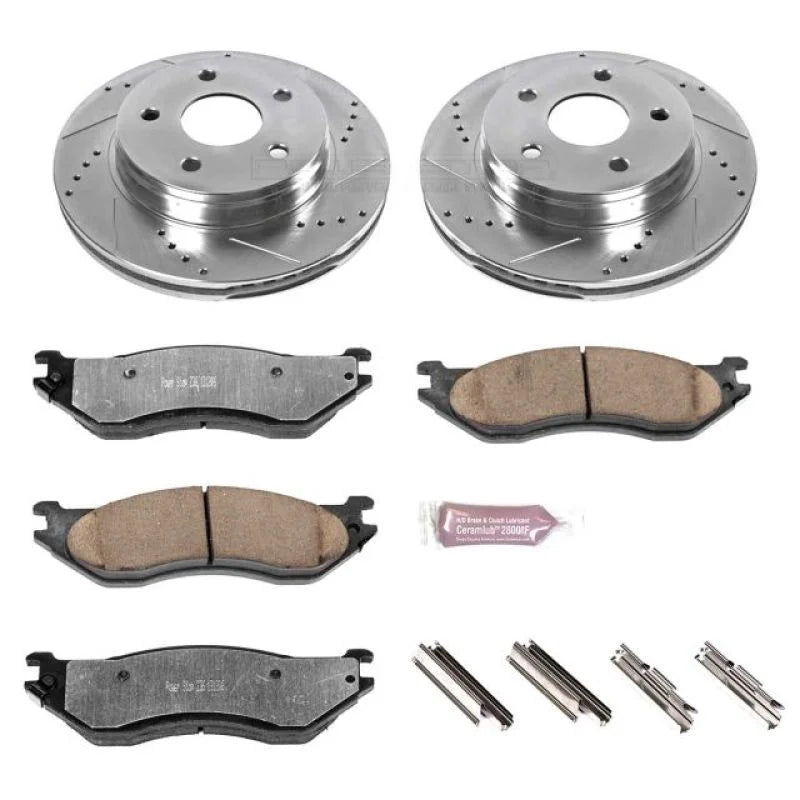 Power Stop 04-06 Dodge Durango Front Z36 Truck & Tow Brake Kit - Main Product View