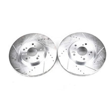 Load image into Gallery viewer, Power Stop 04-08 Acura TL Front Evolution Drilled &amp; Slotted Rotors - Pair - Main Product View