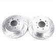 Load image into Gallery viewer, Power Stop 04-11 Ford F-150 Rear Evolution Drilled &amp; Slotted Rotors - Pair - Main Product View