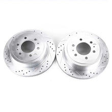 Load image into Gallery viewer, Power Stop 04-11 Ford F-150 Rear Evolution Drilled &amp; Slotted Rotors - Pair - Main Product View