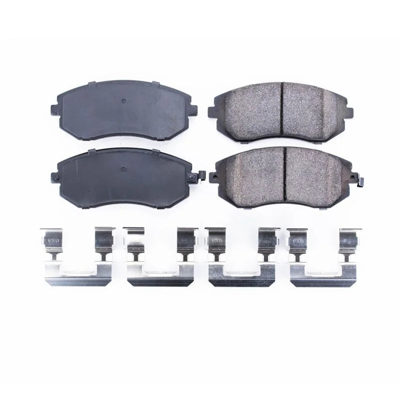 Power Stop 05-06 Saab 9-2X Front Z17 Evolution Ceramic Brake Pads w/Hardware - Main Product View