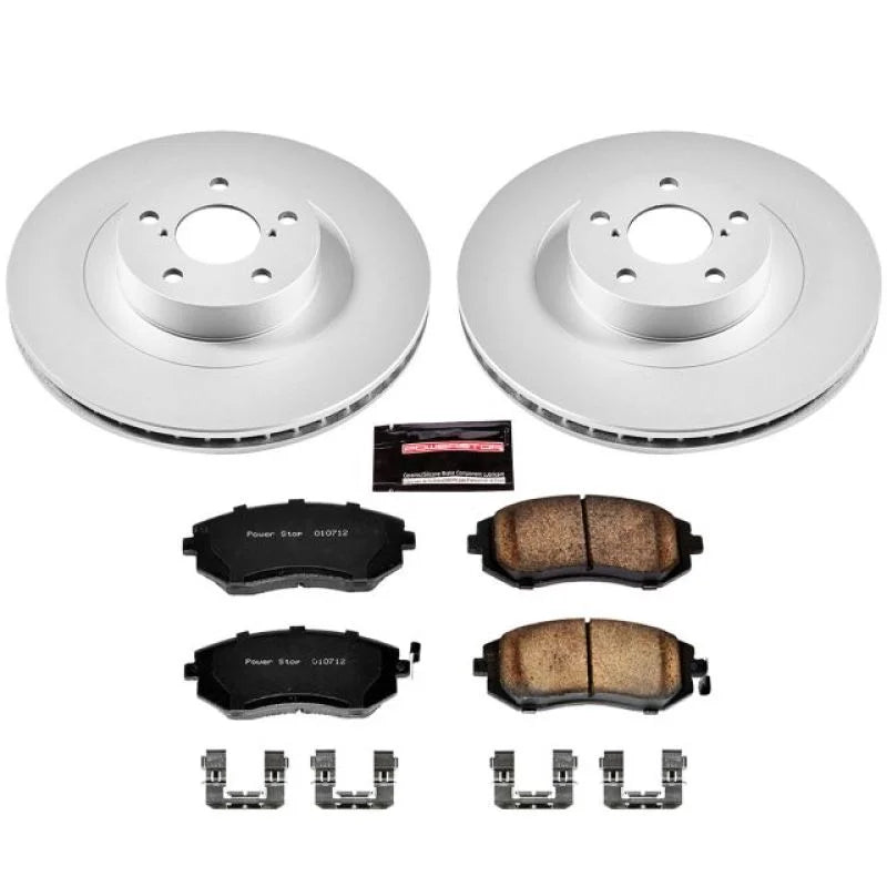 Power Stop 05-06 Saab 9-2X Front Z17 Evolution Geomet Coated Brake Kit - Main Product View