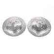 Load image into Gallery viewer, Power Stop 05-09 Audi A4 Rear Evolution Drilled &amp; Slotted Rotors - Pair - Main Product View