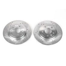 Load image into Gallery viewer, Power Stop 05-09 Audi A4 Rear Evolution Drilled &amp; Slotted Rotors - Pair - Main Product View