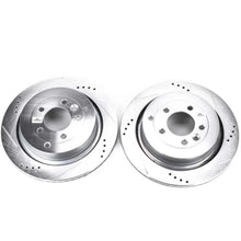 Load image into Gallery viewer, Power Stop 05-09 Land Rover LR3 Rear Evolution Drilled &amp; Slotted Rotors - Pair - Main Product View