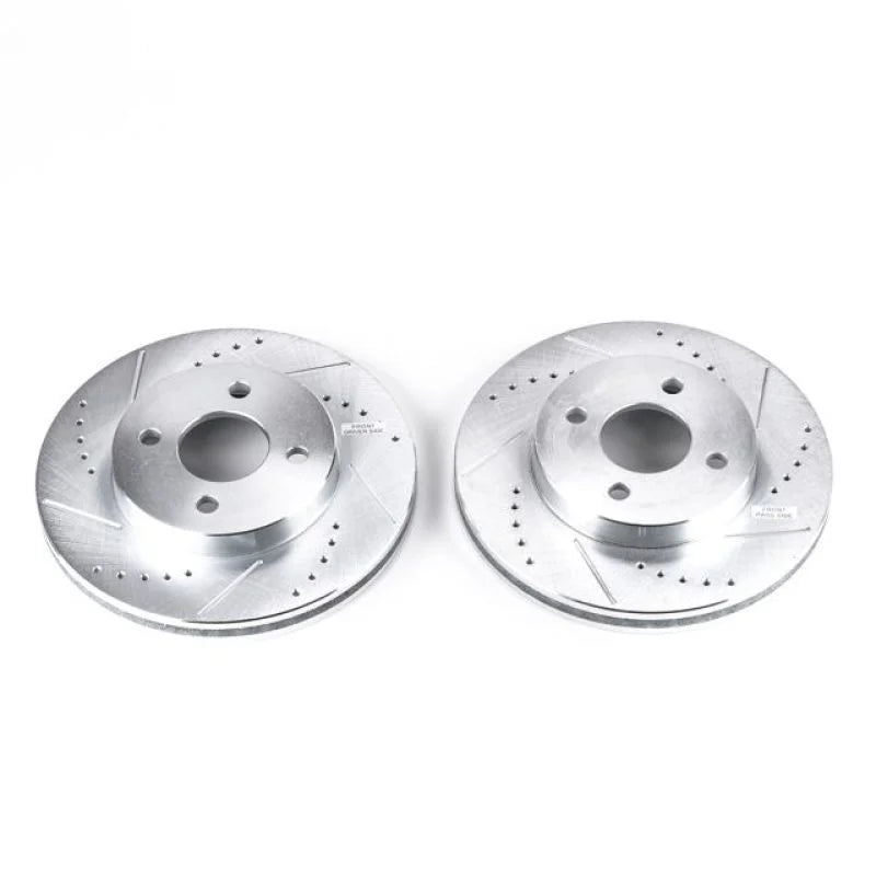 Power Stop 05-10 Chevrolet Cobalt Front Evolution Drilled & Slotted Rotors - Pair - Main Product View