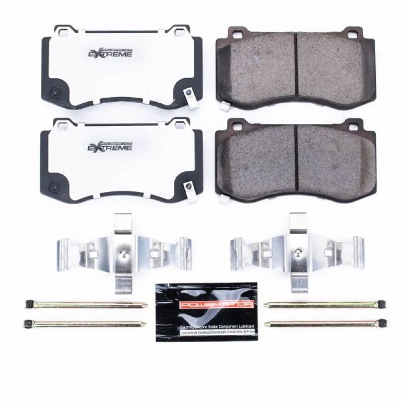 Power Stop 05-10 Chrysler 300 Front Z26 Extreme Street Brake Pads w/Hardware - Main Product View