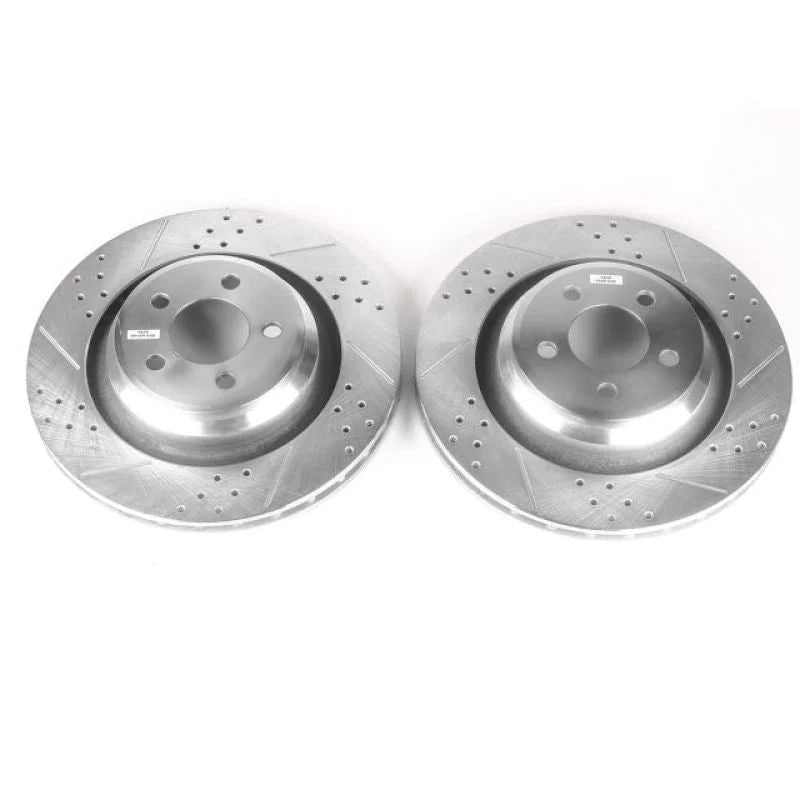 Power Stop 05-10 Chrysler 300 Rear Evolution Drilled & Slotted Rotors - Pair - Main Product View