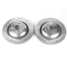 Load image into Gallery viewer, Power Stop 05-10 Chrysler 300 Rear Evolution Drilled &amp; Slotted Rotors - Pair - Main Product View