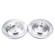 Load image into Gallery viewer, Power Stop 05-14 Ford Mustang Rear Evolution Drilled &amp; Slotted Rotors - Pair - Main Product View