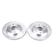 Load image into Gallery viewer, Power Stop 05-18 Chevrolet Silverado 1500 Front Evolution Drilled &amp; Slotted Rotors - Pair - Main Product View