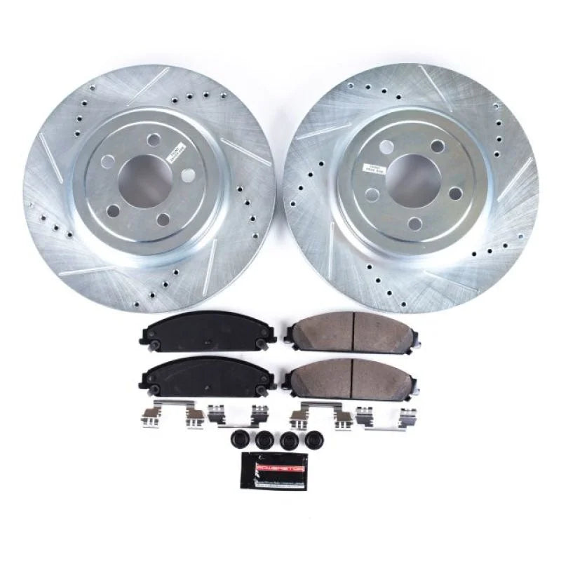 Power Stop 05-19 Chrysler 300 Front Z23 Evolution Sport Brake Kit - Main Product View