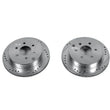 Load image into Gallery viewer, Power Stop 05-19 Nissan Frontier Rear Evolution Drilled &amp; Slotted Rotors - Pair - Main Product View