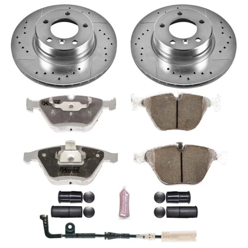 Power Stop 06-07 BMW 525i Front Z26 Street Warrior Brake Kit - Main Product View