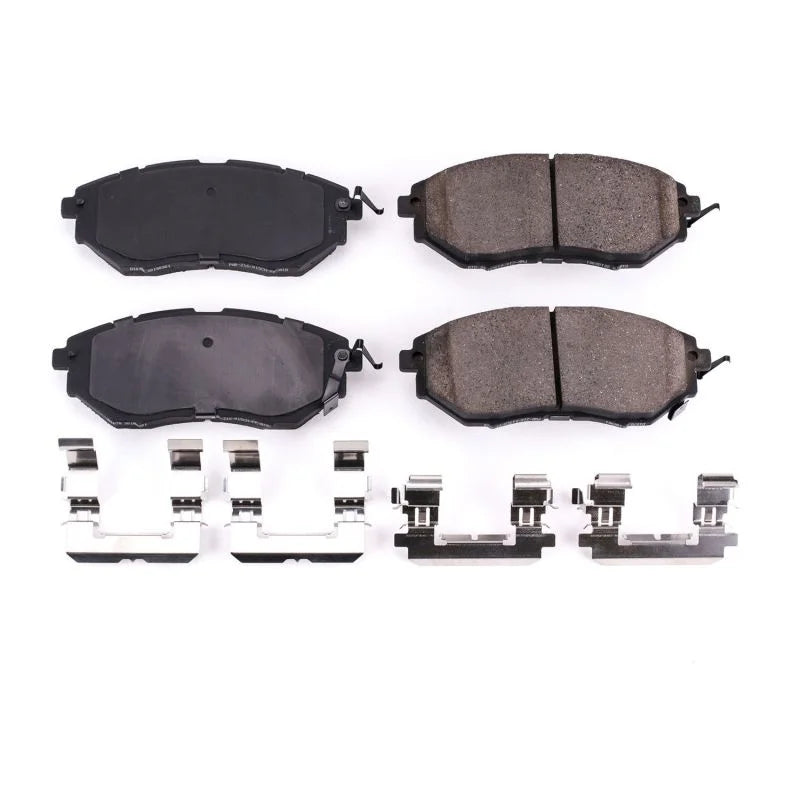Power Stop 06-07 Subaru B9 Tribeca Front Z17 Evolution Ceramic Brake Pads w/Hardware - Main Product View