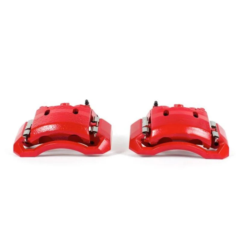 Power Stop 06-08 Dodge Ram 1500 Front Red Calipers w/Brackets - Pair - Main Product View