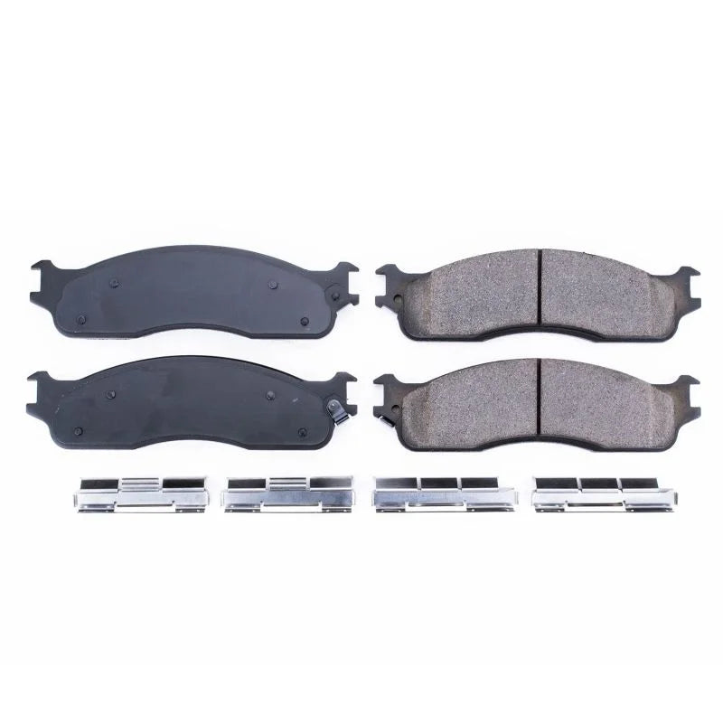 Power Stop 06-08 Dodge Ram 1500 Front Z17 Evolution Ceramic Brake Pads w/Hardware - Main Product View