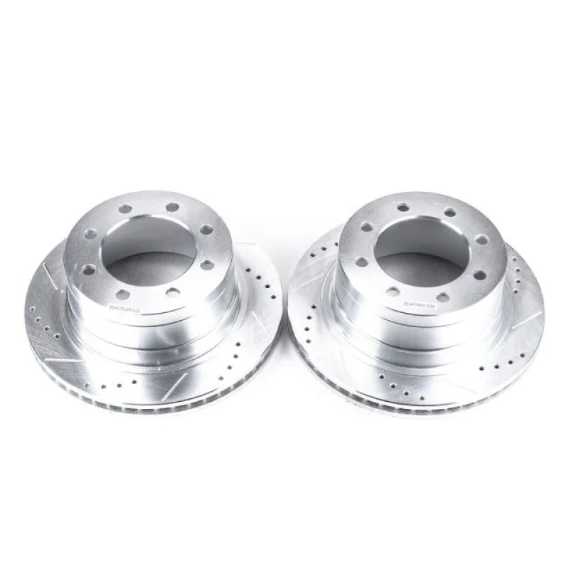 Power Stop 06-08 Dodge Ram 1500 Rear Evolution Drilled & Slotted Rotors - Pair - Main Product View