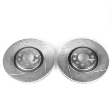 Load image into Gallery viewer, Power Stop 06-09 Audi A4 Front Evolution Drilled &amp; Slotted Rotors - Pair - Main Product View