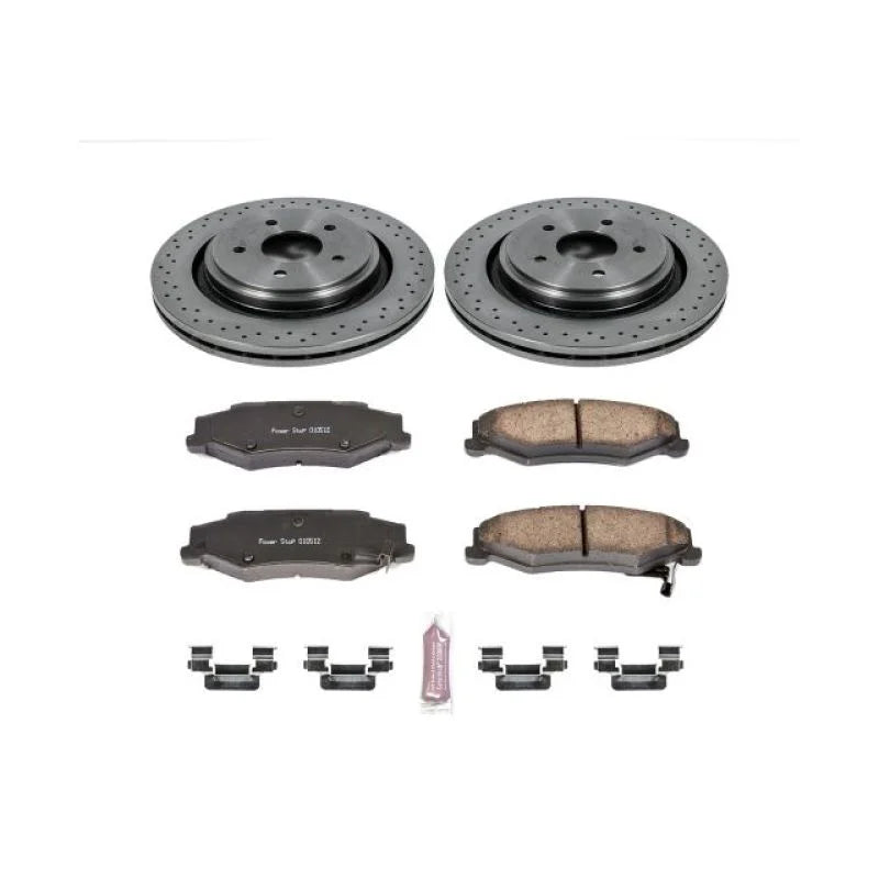 Power Stop 06-09 Cadillac XLR Rear Autospecialty Brake Kit - Main Product View