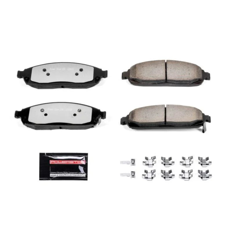 Power Stop 06-10 Jeep Commander Front Z36 Truck & Tow Brake Pads w/Hardware - Main Product View