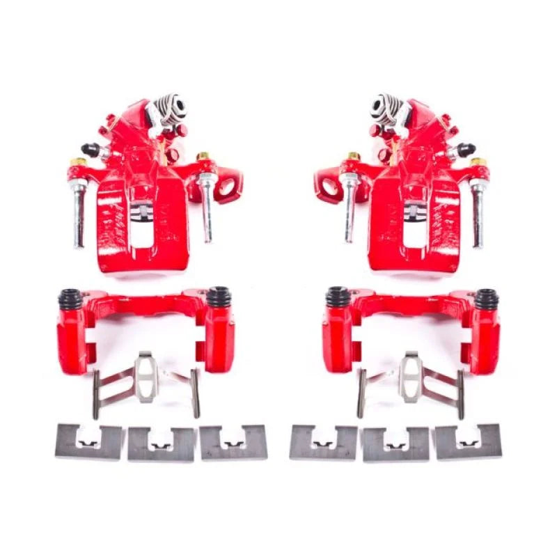 Power Stop 06-11 Acura CSX Rear Red Calipers w/Brackets - Pair - Main Product View
