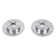 Load image into Gallery viewer, Power Stop 06-11 Buick Lucerne Rear Evolution Drilled &amp; Slotted Rotors - Pair - Main Product View