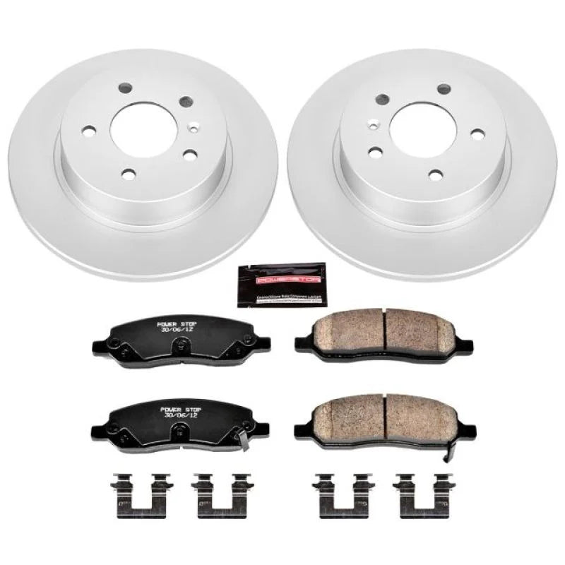 Power Stop 06-11 Buick Lucerne Rear Z17 Evolution Geomet Coated Brake Kit - Main Product View