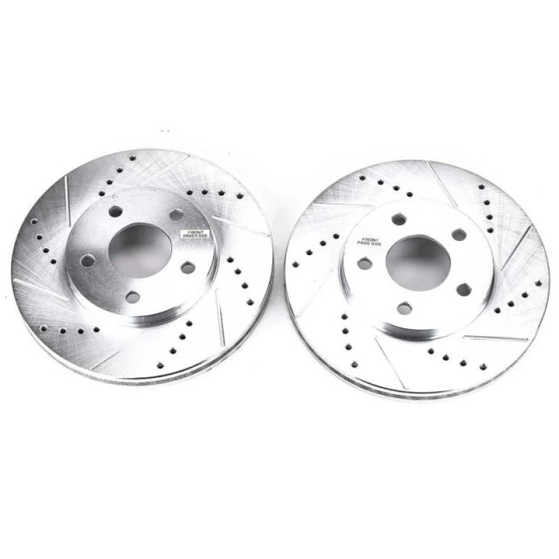 Power Stop 06-11 Chevrolet HHR Front Evolution Drilled & Slotted Rotors - Pair - Main Product View