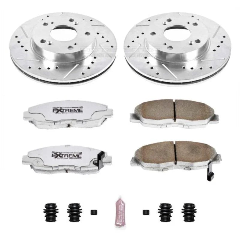 Power Stop 06-11 Honda Civic Front Z26 Street Warrior Brake Kit - Main Product View