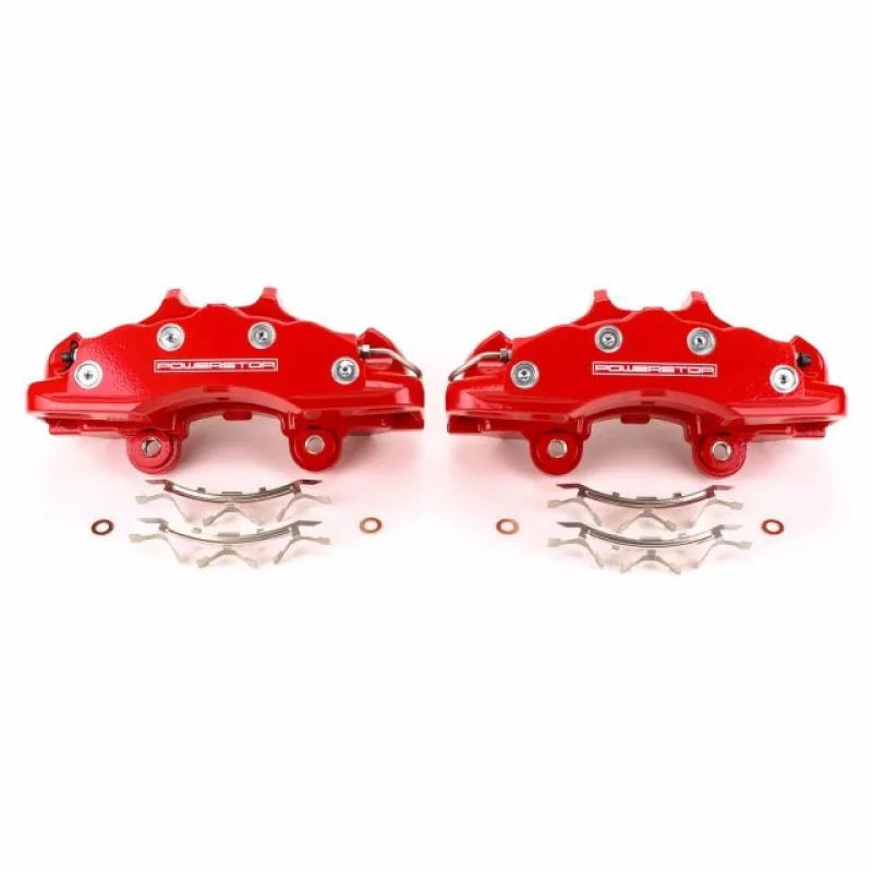 Power Stop 06-13 Chevrolet Corvette Front Red Calipers - Pair - Main Product View