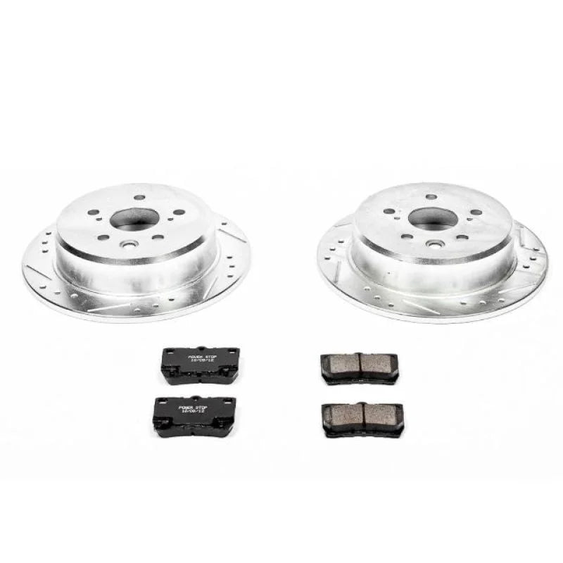 Power Stop 06-13 Lexus IS250 Rear Z23 Evolution Sport Brake Kit - Main Product View