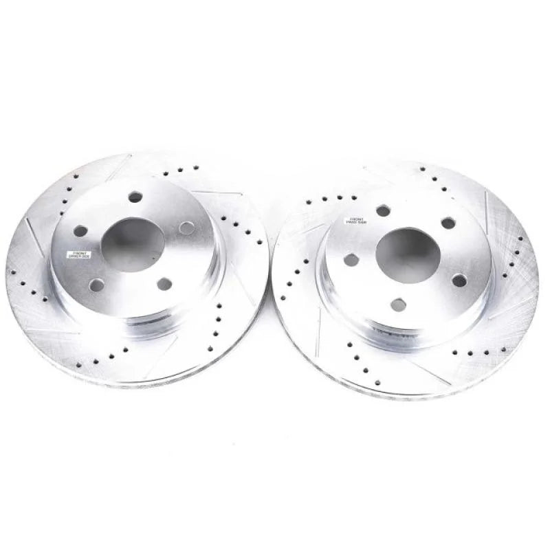 Power Stop 07-09 Chrysler Aspen Front Evolution Drilled & Slotted Rotors - Pair - Main Product View